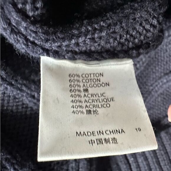 Brandy Melville Long Sleeve Sweater Navy OS - Picture 4 of 4